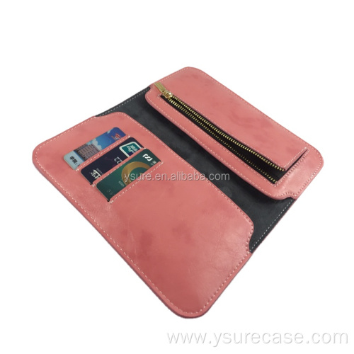 Wallet leather case universal for fashionable suitable